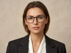 BS2012-1826_Black_Rectangular_Titanium_Glasses_corner-tryon_female