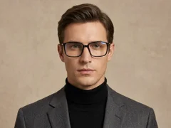 BS2012-1827_Black_Rectangular_Titanium_Glasses_corner-tryon_male