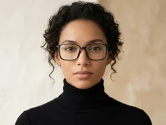 BS2012-1832_Black_Rectangular_Titanium_Glasses_corner-tryon_female