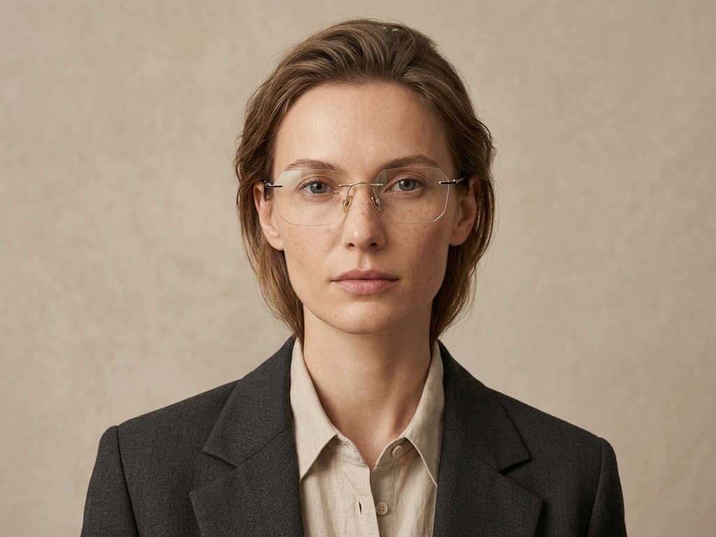 BS2012-1833_Golden_Invisible_Titanium_Glasses-tryon_female