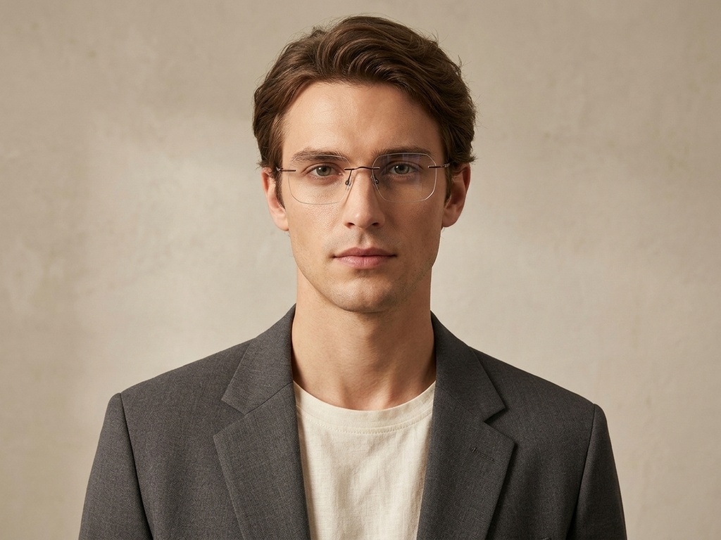 BS2012-1835_Brown_Invisible_Titanium_Glasses_corner-tryon_male