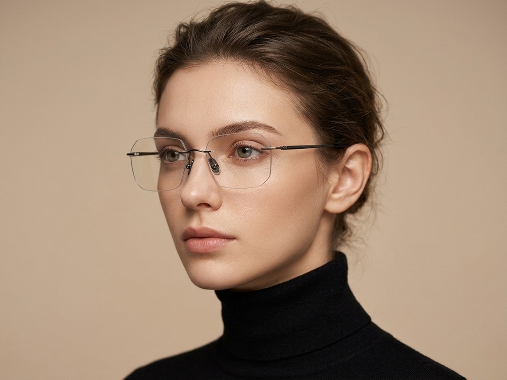 BS2012-1837_Grey_Invisible_Titanium_Glasses_corner-tryon_female