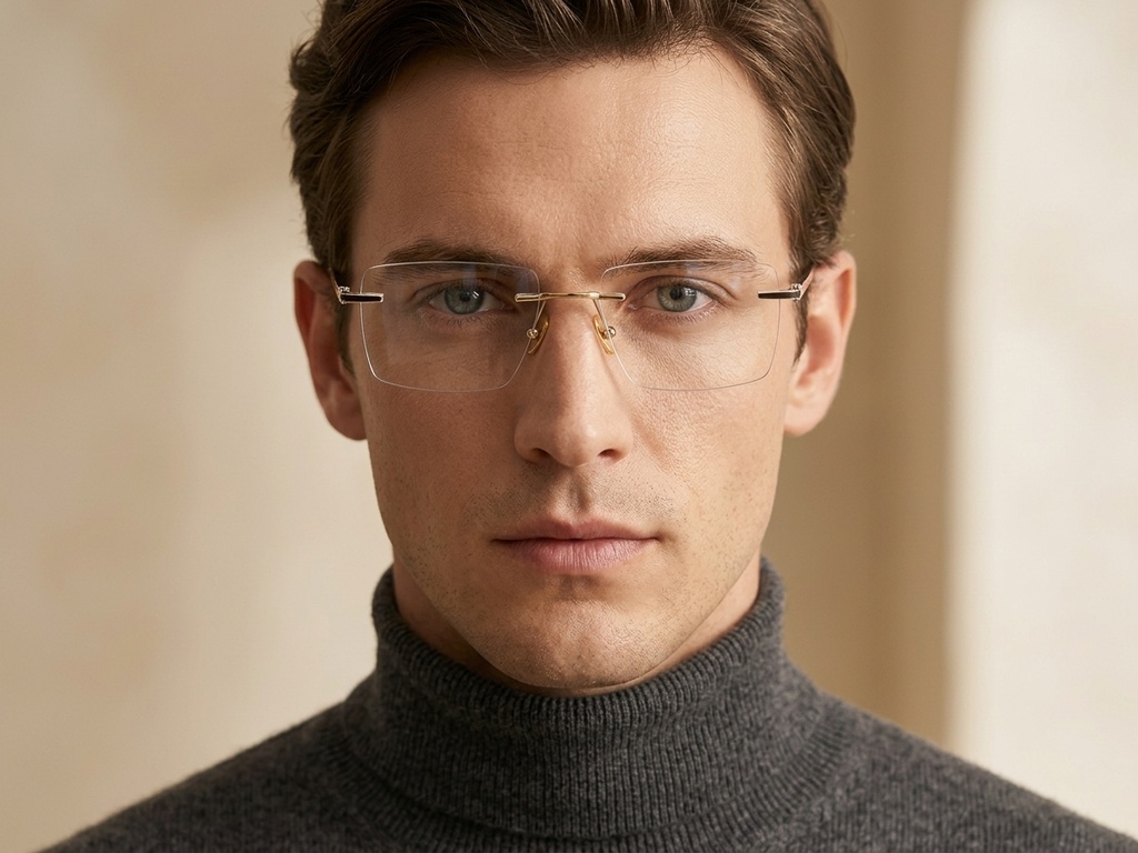 BS2012-1848_Golden_Invisible_Titanium_Glasses-tryon_male