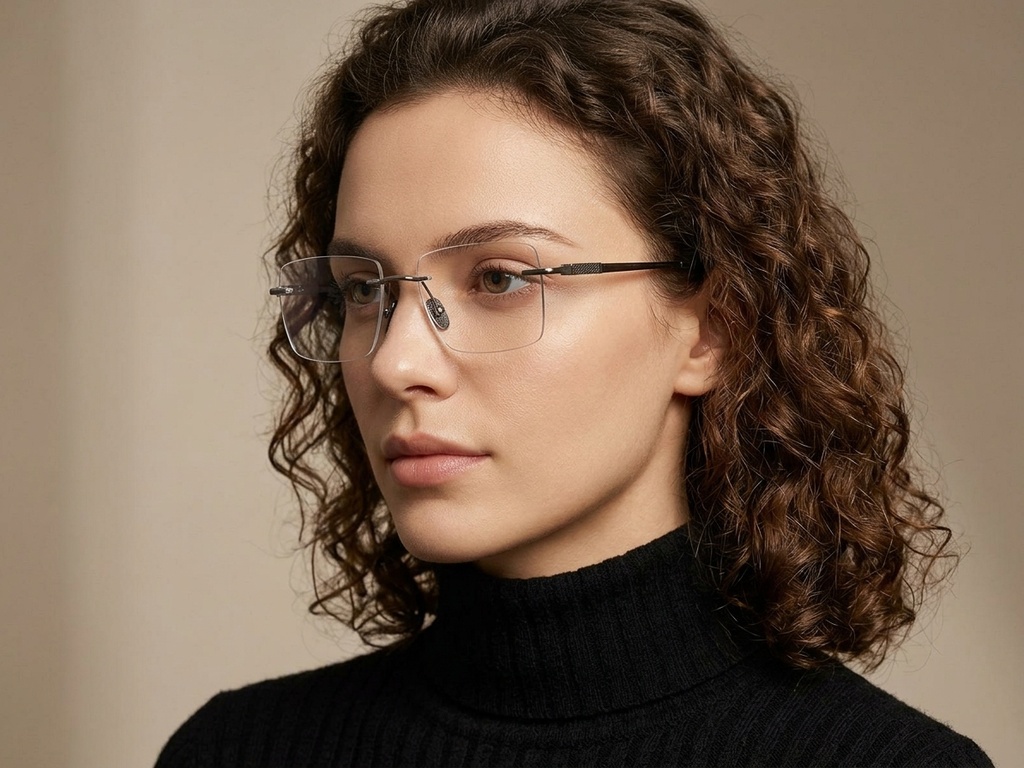 BS2012-1849_Grey_Invisible_Titanium_Glasses_corner-tryon_female