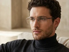 BS2012-1850_Brown_Invisible_Titanium_Glasses_corner-tryon_male