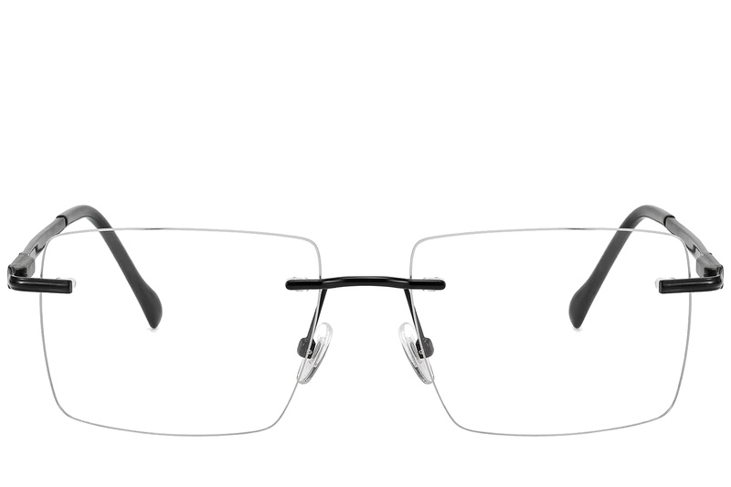 BS2012-1852_Black_Invisible_Titanium_Glasses_corner-front