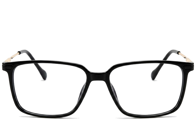 BS2012-1853_Black_Rectangular_Titanium_Glasses_corner-front