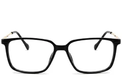 BS2012-1853_Black_Rectangular_Titanium_Glasses_corner-front