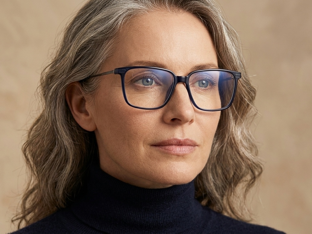 BS2012-1857_Blue_Rectangular_Titanium_Glasses_corner-tryon_female