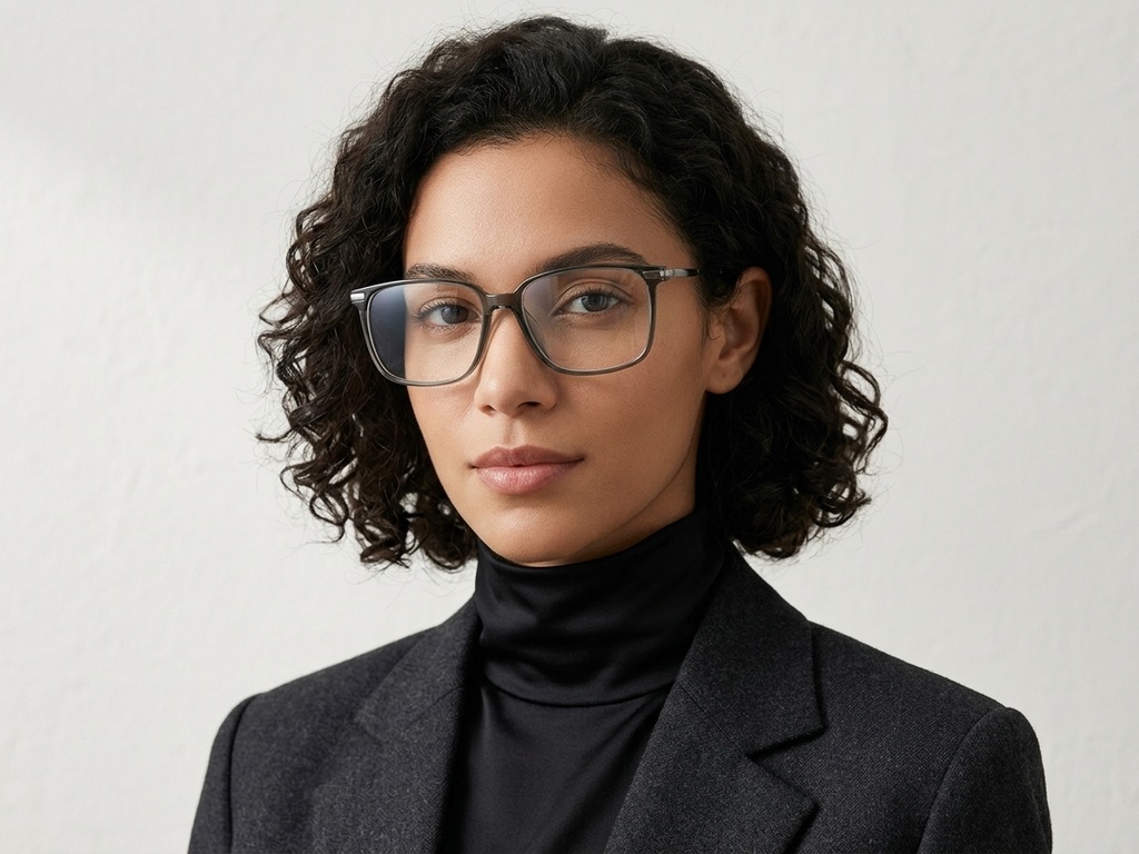 BS2012-1858_Green_Rectangular_Titanium_Glasses_corner-tryon_female