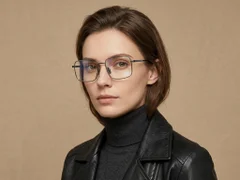 BS2012-1860_Grey_Rectangular_Titanium_Glasses_corner-tryon_female