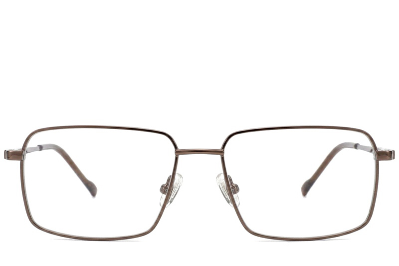 BS2012-1861_Brown_Rectangular_Titanium_Glasses_corner-front