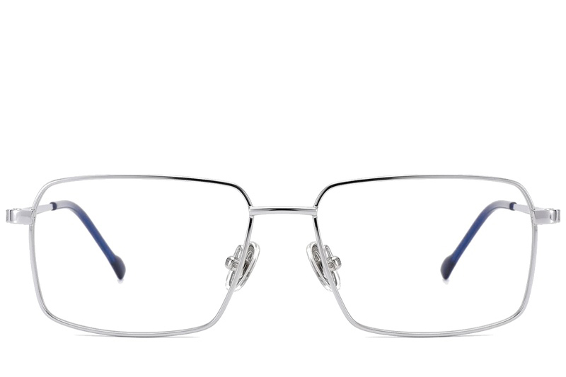BS2012-1862_Silver_Rectangular_Titanium_Glasses_corner-front