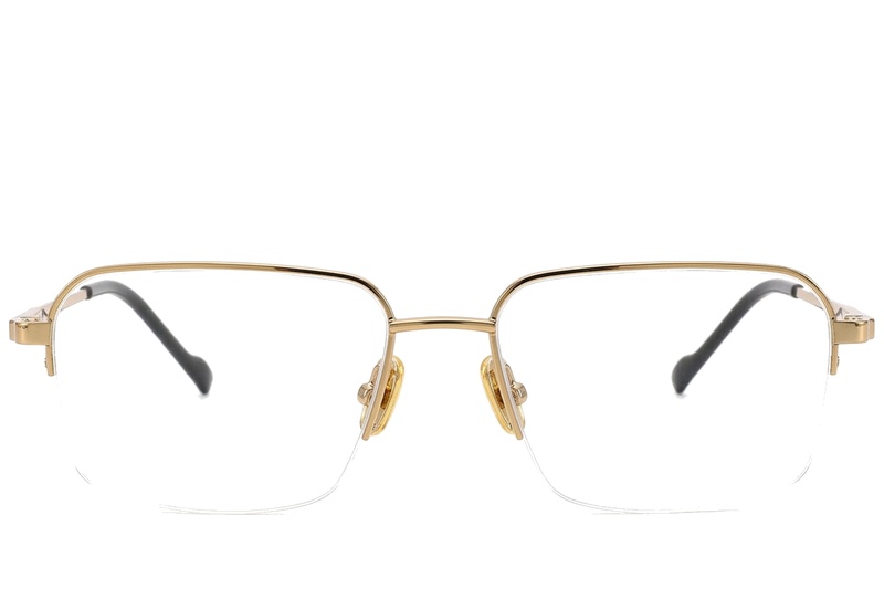 BS2012-1864_Golden_Semi-rimless_Titanium_Glasses_corner-front