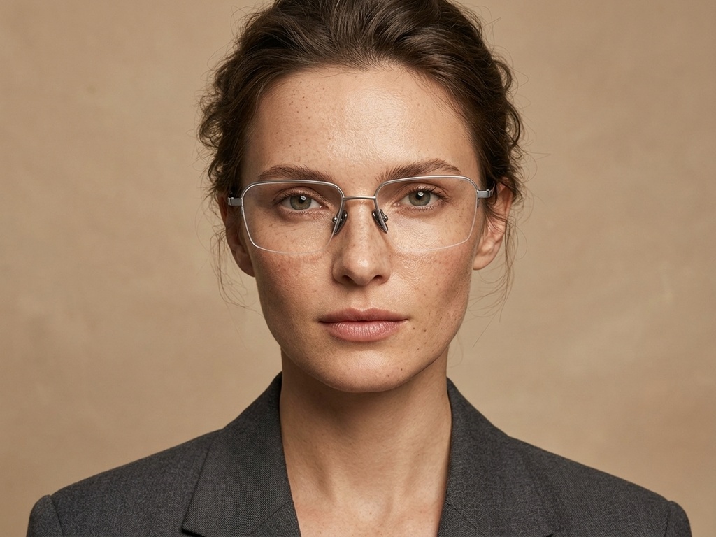 BS2012-1865_Grey_Semi-rimless_Titanium_Glasses-tryon_female