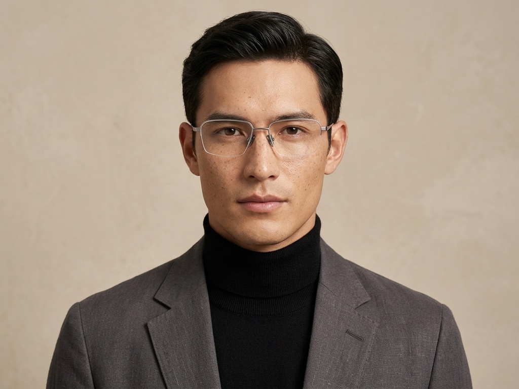 BS2012-1865_Grey_Semi-rimless_Titanium_Glasses-tryon_male
