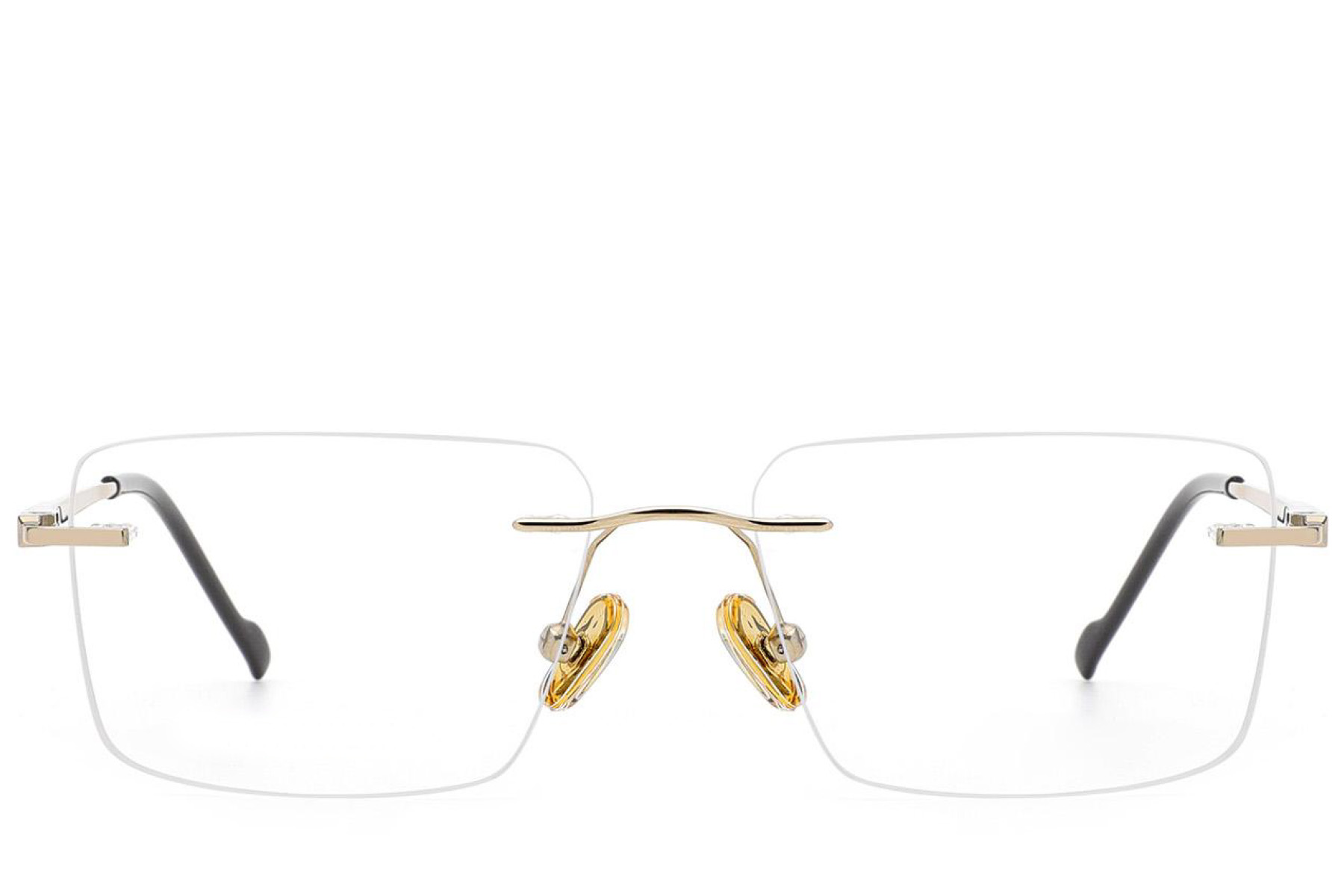 BS2012-1869_Golden_Rectangular_Titanium_Glasses_front