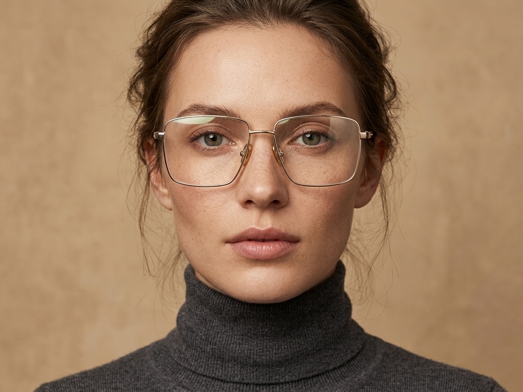 BS2012-1874_Golden_Rectangular_Titanium_Glasses_corner-tryon_female