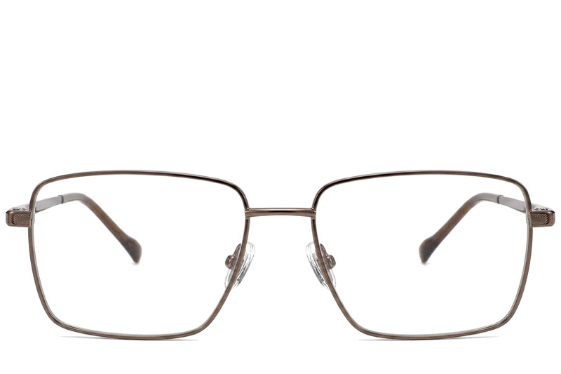 BS2012-1876_Brown_Rectangular_Titanium_Glasses_corner-front
