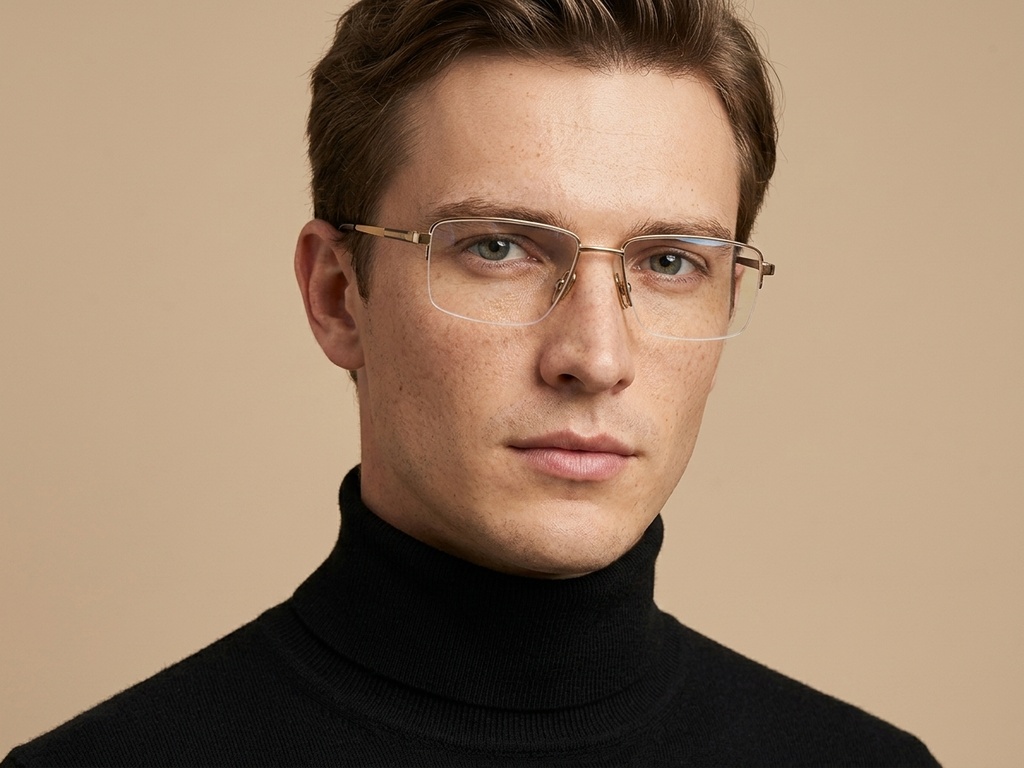 BS2012-1879_Golden_Semi-rimless_Titanium_Glasses_corner-tryon_male