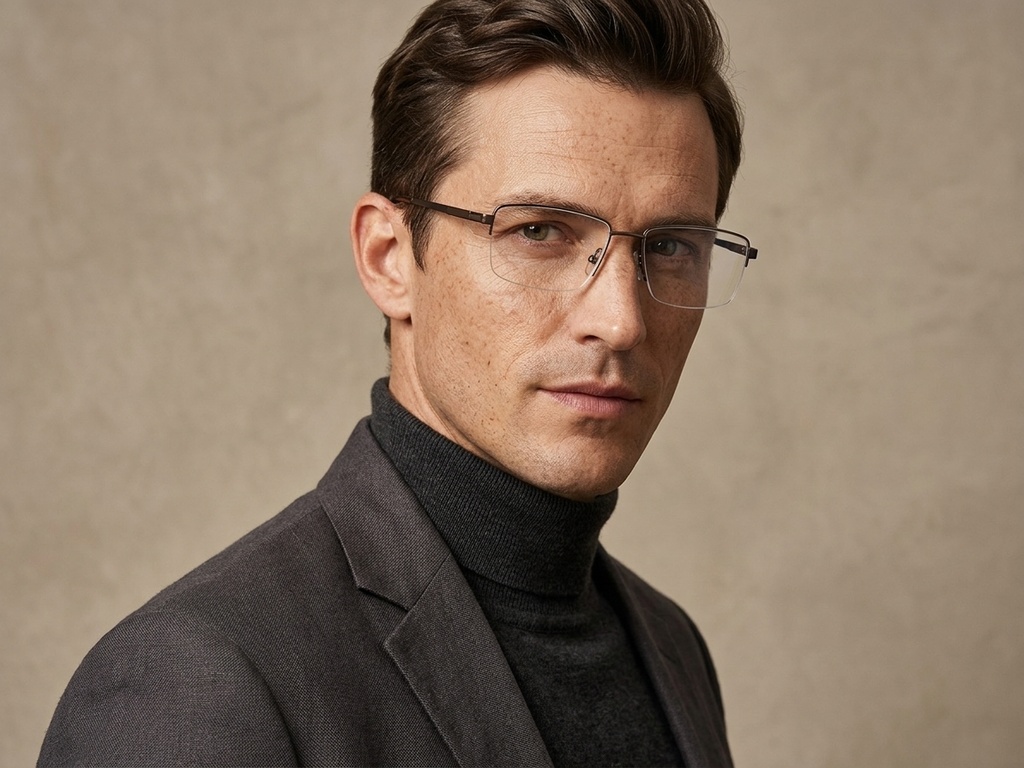 BS2012-1881_Brown_Semi-rimless_Titanium_Glasses_corner-tryon_male