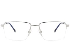 BS2012-1882_Silver_Semi-rimless_Titanium_Glasses_corner-front