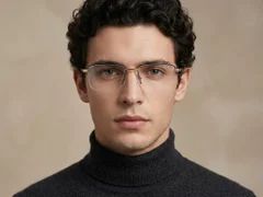 BS2012-1883_Black_Semi-rimless_Titanium_Glasses-tryon_male