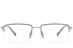 BS2012-1883_Black_Semi-rimless_Titanium_Glasses_front