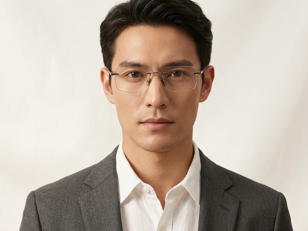 BS2012-1885_Grey_Invisible_Titanium_Glasses_corner-tryon_male