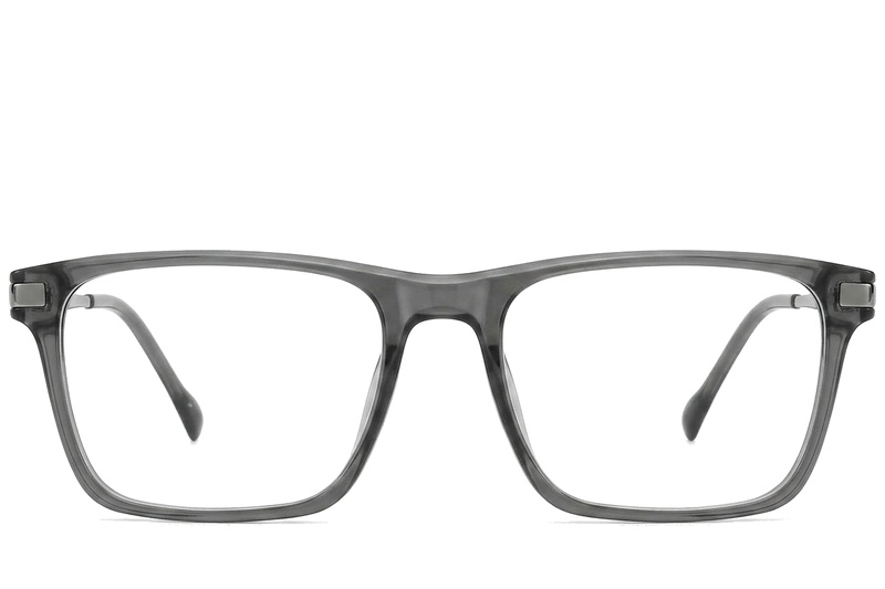 BS2012-1891_Green_Rectangular_Titanium_Glasses_corner-front