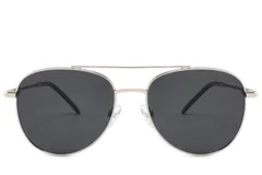BS2012-1918_Silver_Aviator_Metal_Sunglasses_front