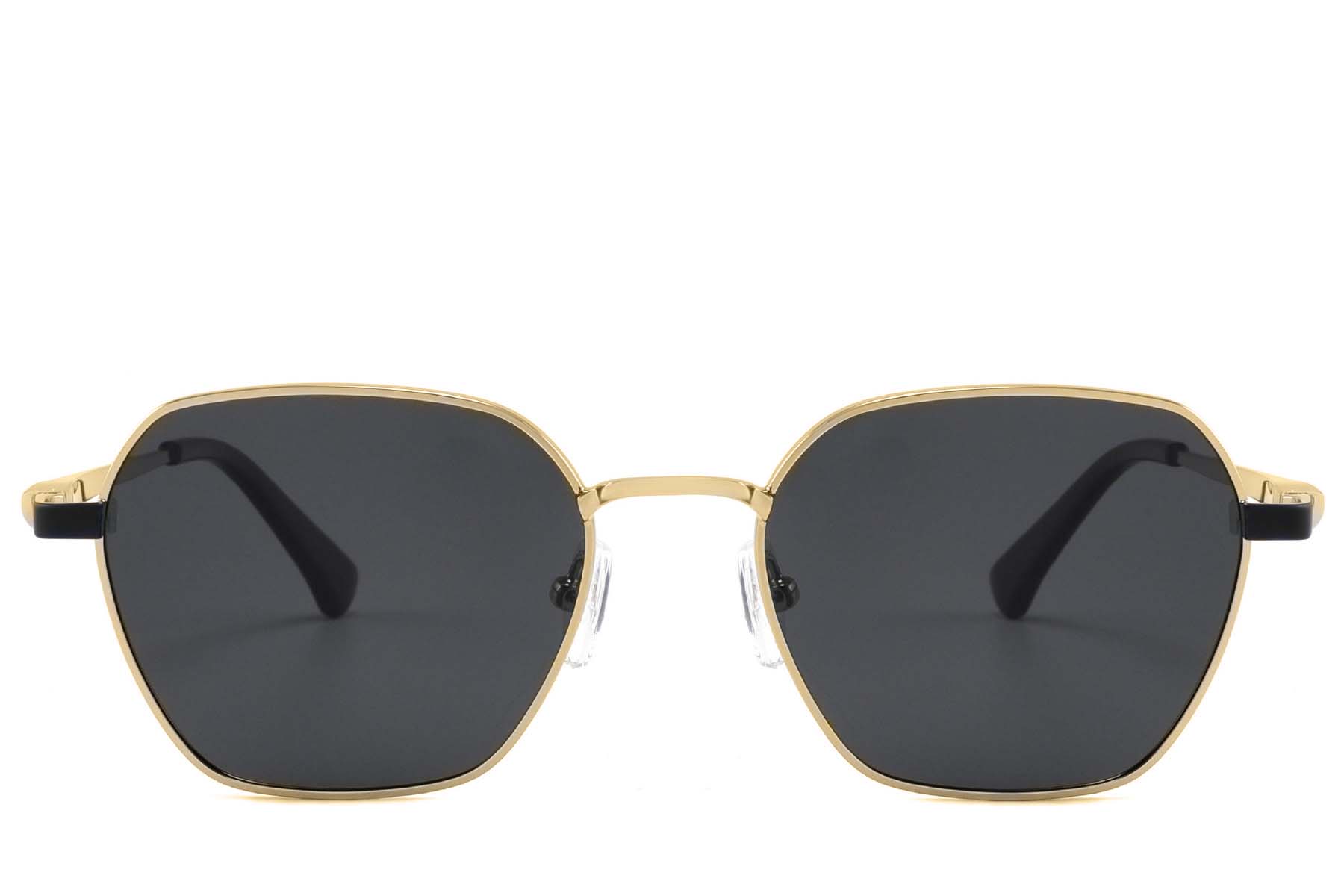 BS2012-1937_Golden_Rectangular_Metal_Sunglasses_corner-front