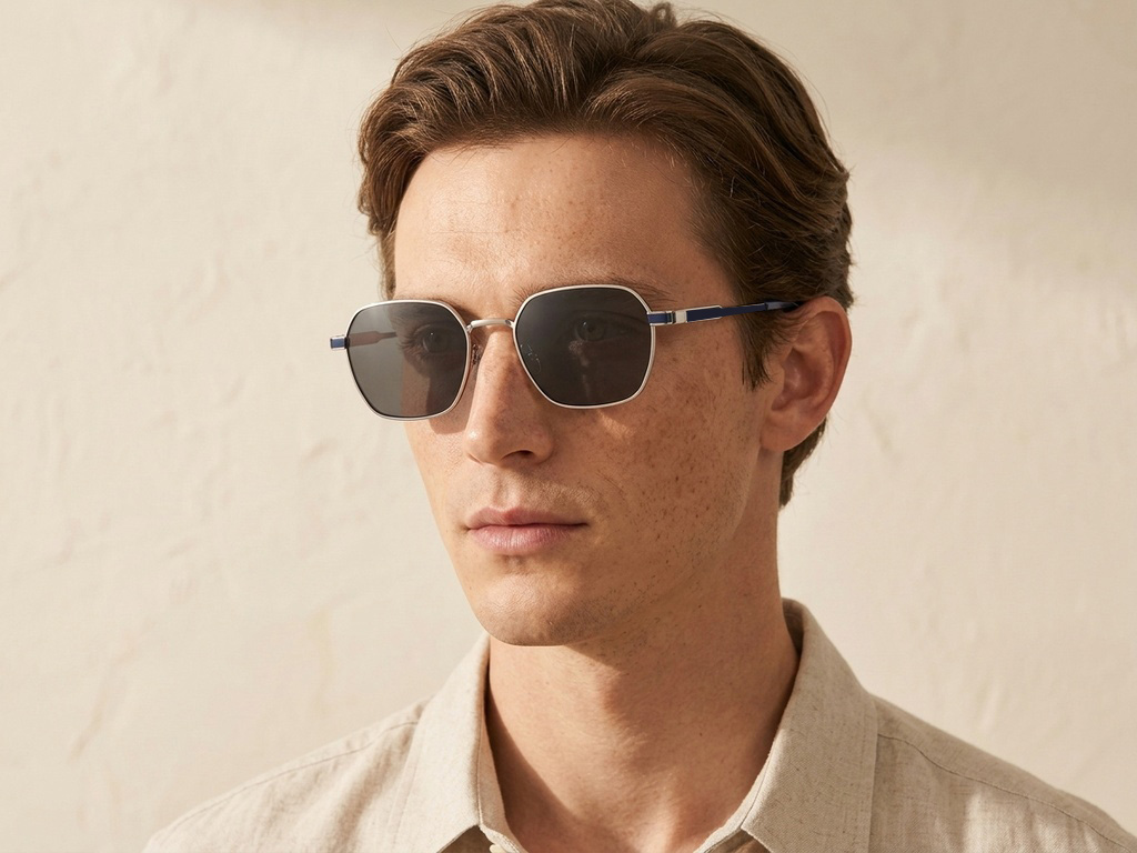 BS2012-1938_Silver_Rectangular_Metal_Sunglasses-tryon_male