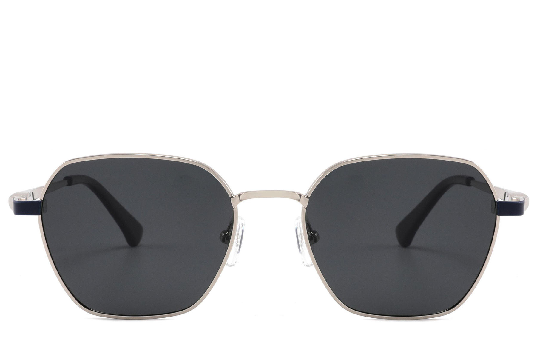 BS2012-1938_Silver_Rectangular_Metal_Sunglasses_front