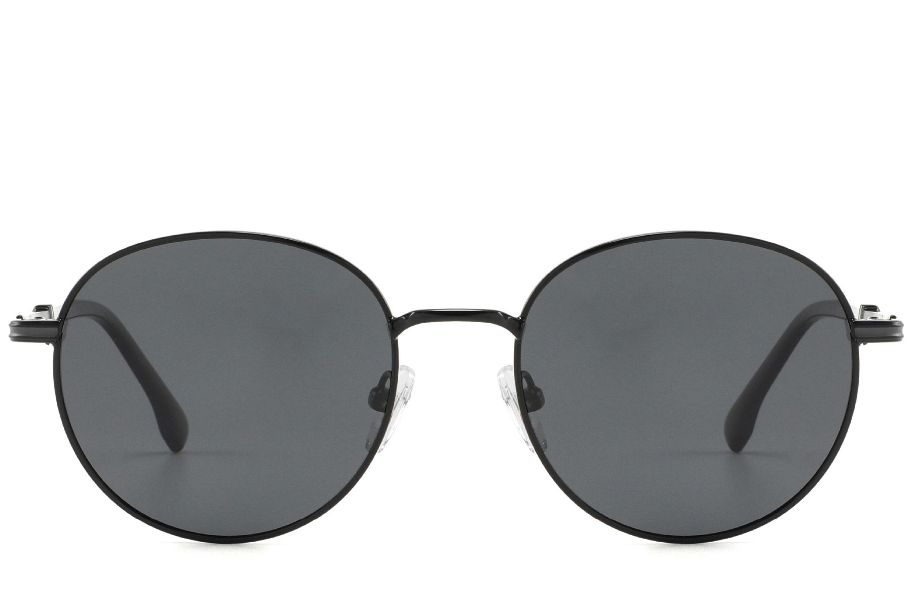 BS2012-1946_Black_Oval_Metal_Sunglasses_front