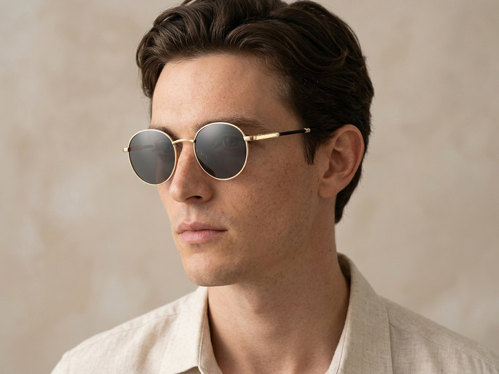 BS2012-1977_Golden_Oval_Metal_Sunglasses_corner-tryon_male
