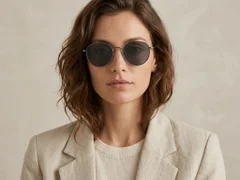 BS2012-1981_Grey_Oval_Metal_Sunglasses_corner-tryon_female