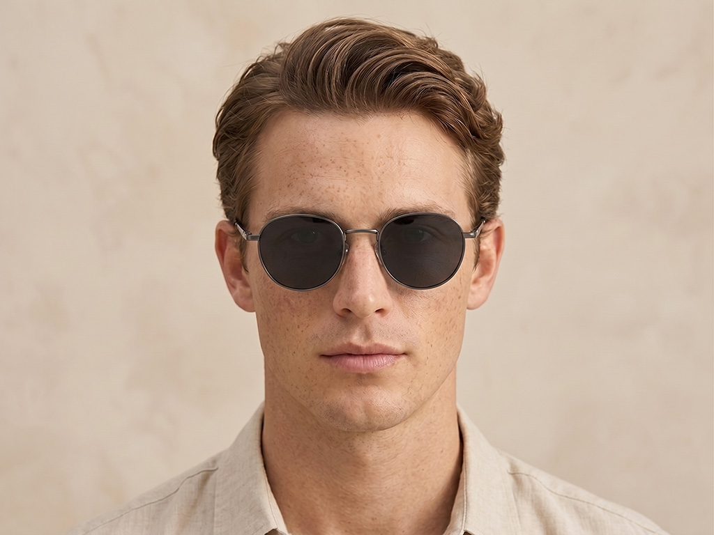 BS2012-1981_Grey_Oval_Metal_Sunglasses_corner-tryon_male