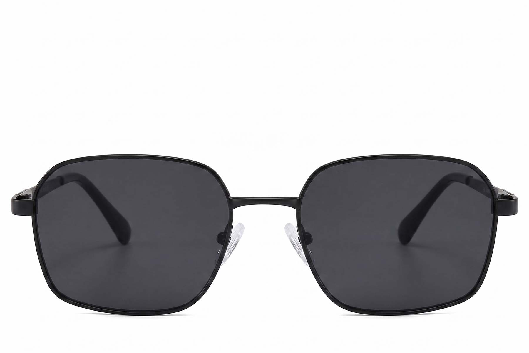 BS2012-1985_Black_Rectangular_Metal_Sunglasses_corner-front
