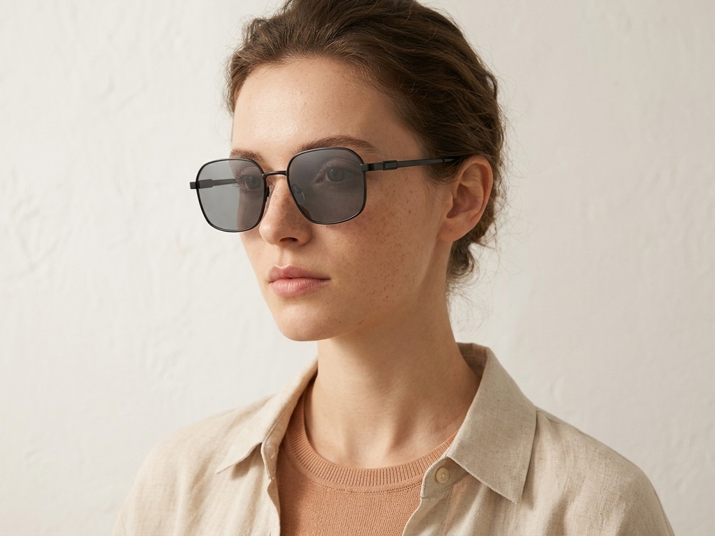 BS2012-1985_Black_Rectangular_Metal_Sunglasses_corner-tryon_female