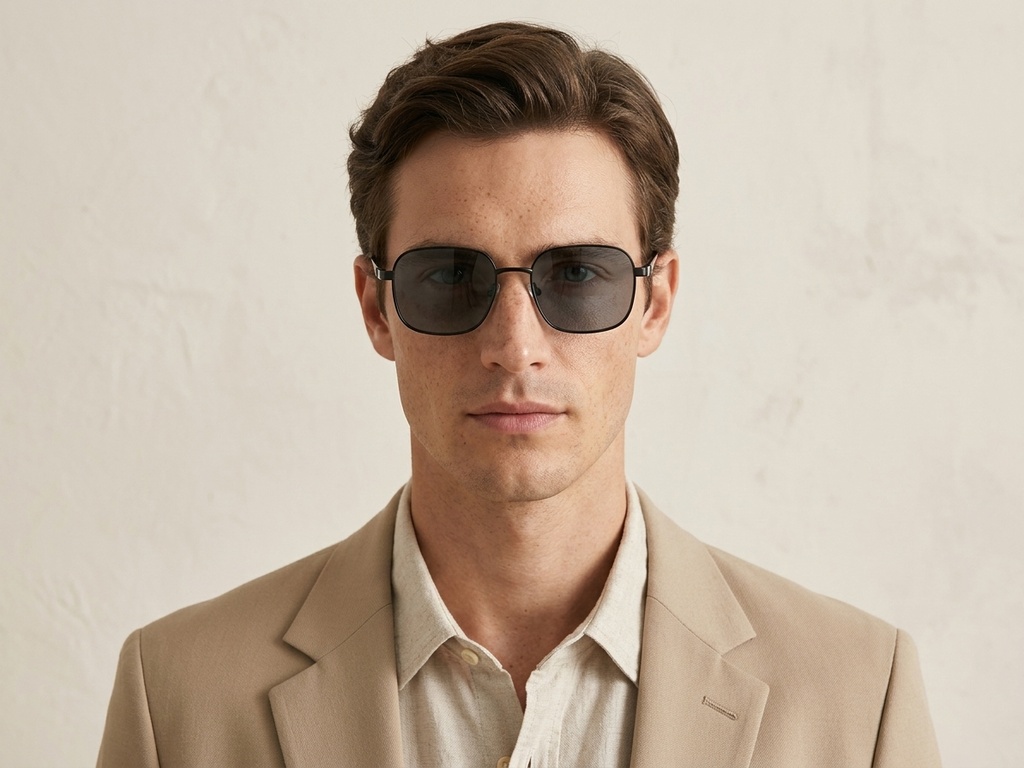 BS2012-1985_Black_Rectangular_Metal_Sunglasses_corner-tryon_male