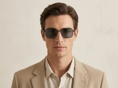 BS2012-1985_Black_Rectangular_Metal_Sunglasses_corner-tryon_male