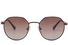 BS2012-1994_Brown_Oval_Metal_Sunglasses_corner-front