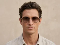 BS2012-1994_Brown_Oval_Metal_Sunglasses_corner-tryon_male