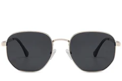 BS2012-1998_Silver_Rectangular_Metal_Sunglasses_front