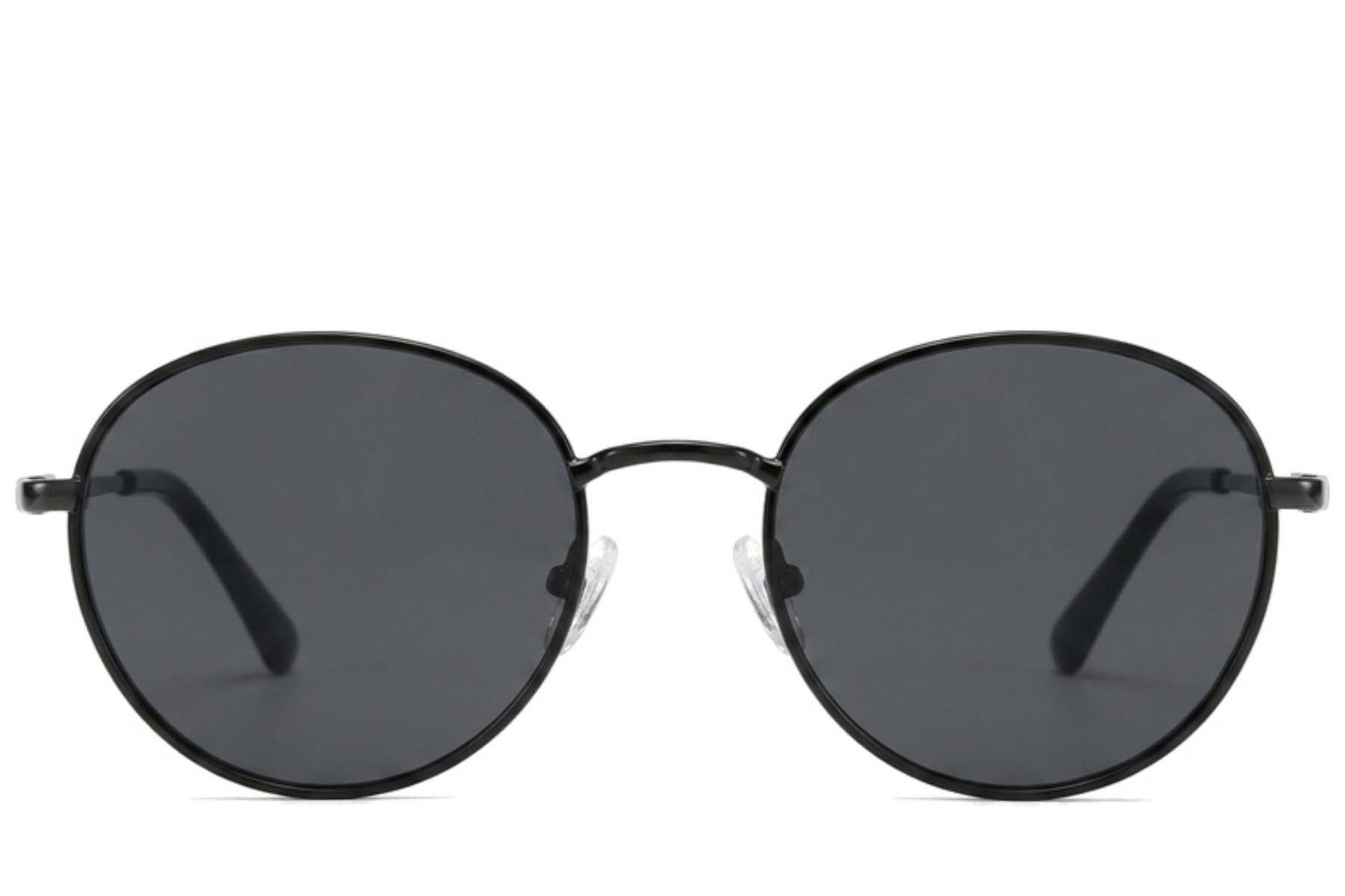 BS2012-2005_Black_Oval_Metal_Sunglasses_corner-front