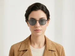 BS2012-2005_Black_Oval_Metal_Sunglasses_corner-tryon_female