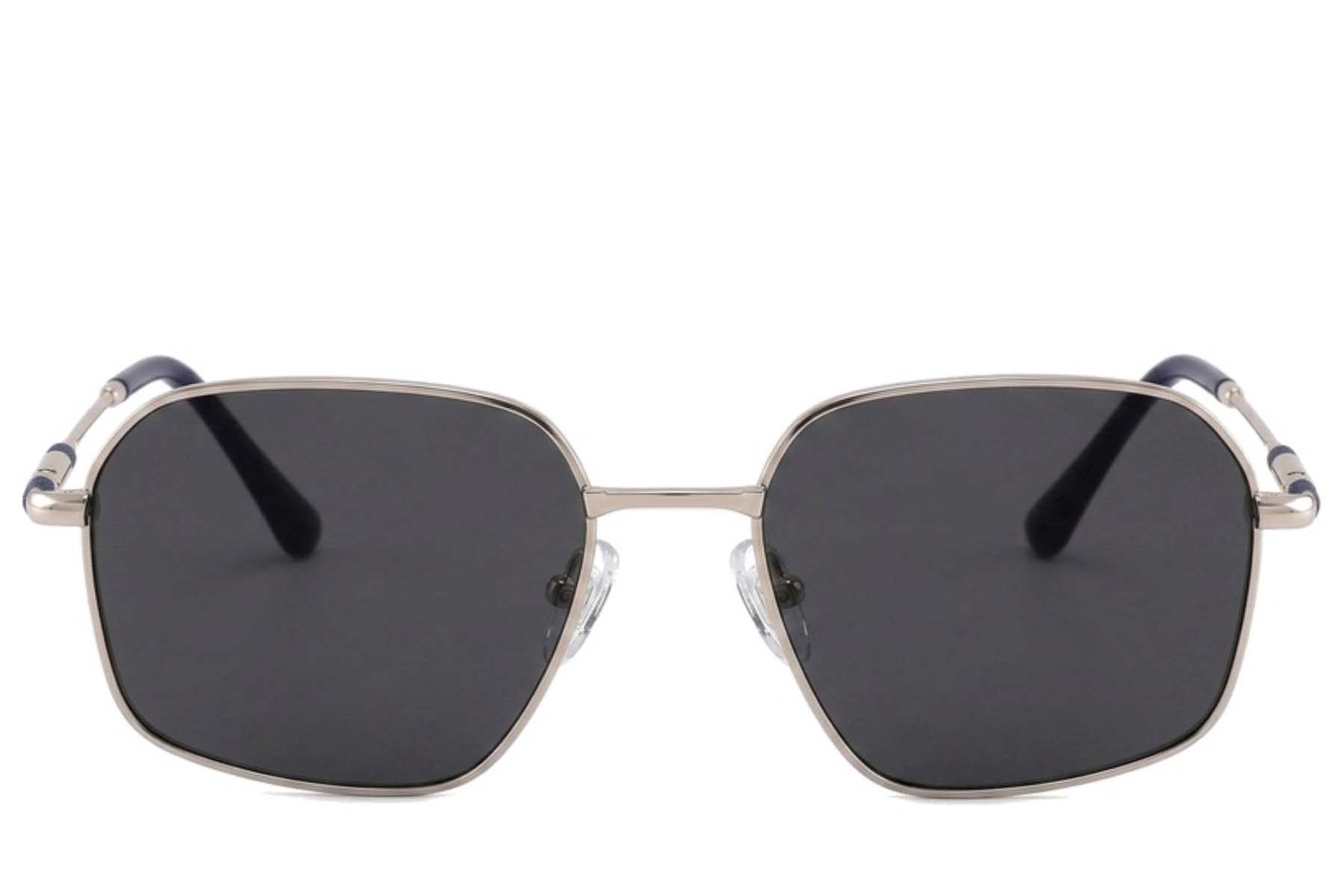 BS2012-2018_Silver_Rectangular_Metal_Sunglasses_corner-front