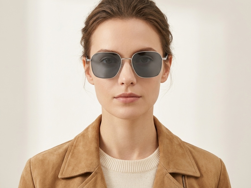 BS2012-2018_Silver_Rectangular_Metal_Sunglasses_corner-tryon_female