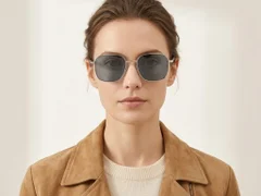BS2012-2018_Silver_Rectangular_Metal_Sunglasses_corner-tryon_female